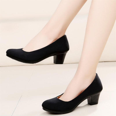 Zapatos de Tela Pekín Clásicos para Mujer - Tacón Alto, Suela Antideslizante, Ideal para Trabajo y Ceremonias - Image 7