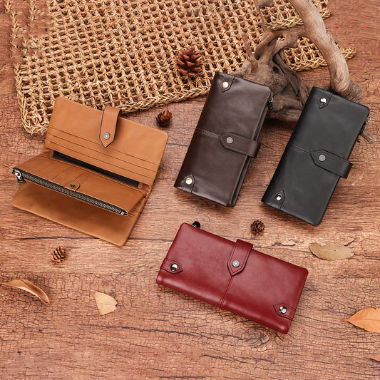 Billetera de Cuero Premium para Hombre y Mujer - Diseño Versátil