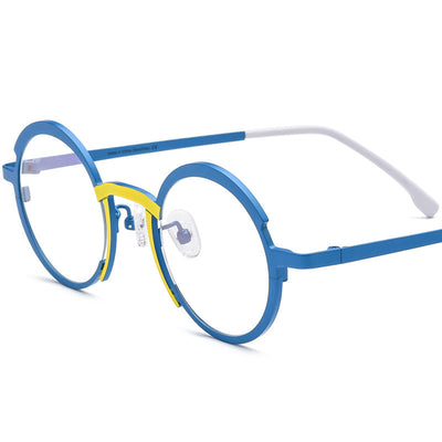 Lentes de Titanio Ultraligeros Multicolor para Miopía - Marco Óptico Redondo Unisex - Image 6
