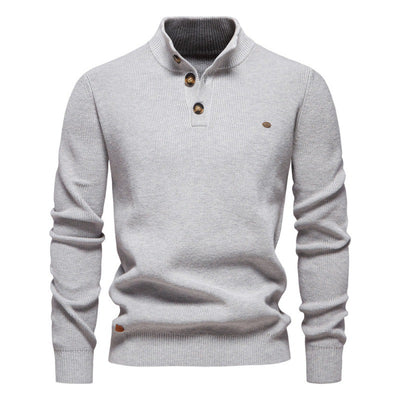 Suéter Business Cuello Alto Hombre - Tejido Premium Liso Casual - Image 11