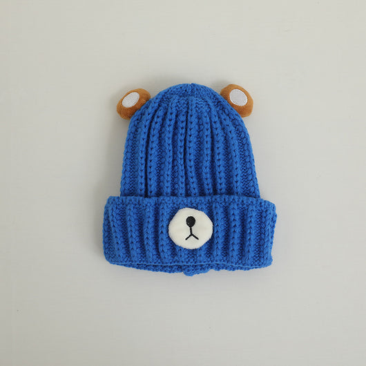 Gorro de Lana Tejido con Diseño de Osito en Colores Pastel - Image 46