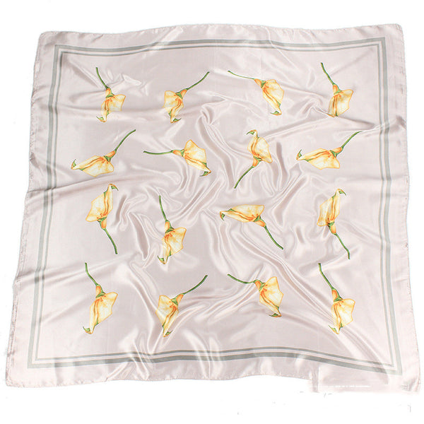 Pañuelo de Seda 90x90cm para Mujer - Accesorio Versátil de Lujo - Image 3