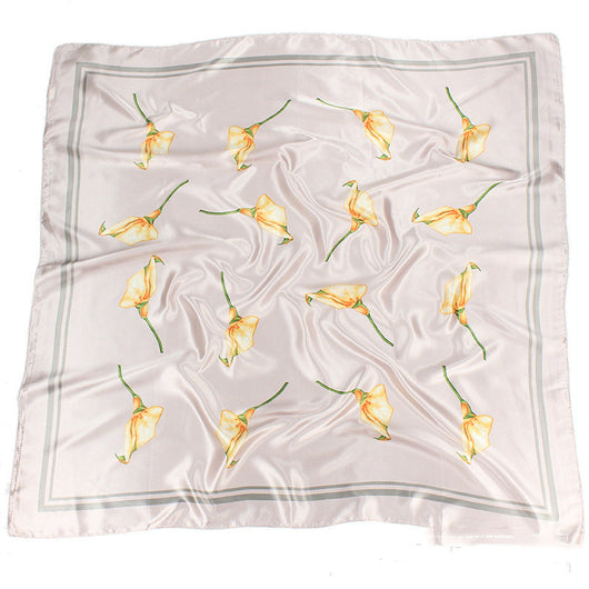 Pañuelo de Seda 90x90cm para Mujer - Accesorio Versátil de Lujo - Image 3