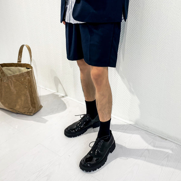 Zapatos Casuales de Cuero para Hombre con Punta Redonda