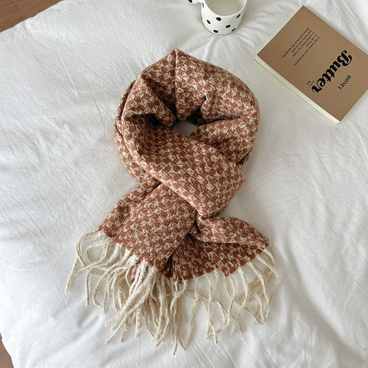 Cuello Térmico con Patrón de Borlas para Mujer - Image 11