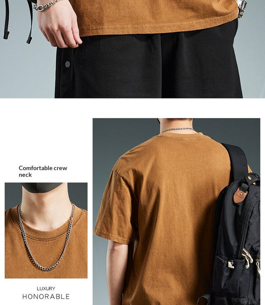 Playera Oversize Pesada de Manga Corta para Hombre - Image 24