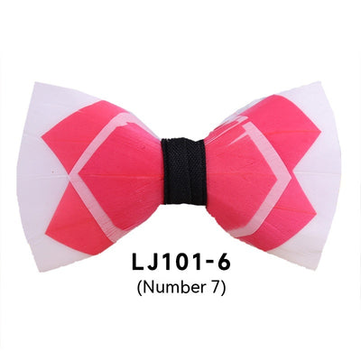 Pajarita Ejecutiva de Plumas Poliéster para Traje Formal - Image 8