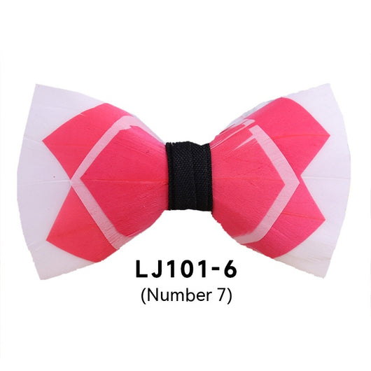 Pajarita Ejecutiva de Plumas Poliéster para Traje Formal - Image 8