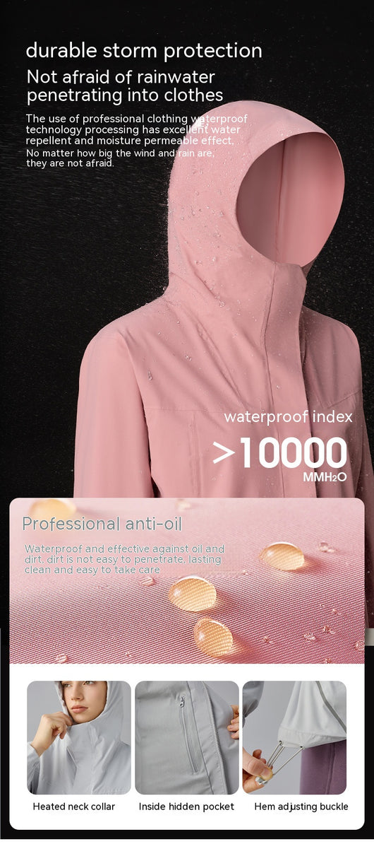 Chaqueta Impermeable de Lana Térmica con Cinta Reflectante de Seguridad - Image 13