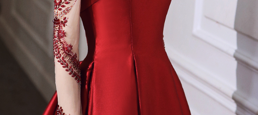 Blusa de Satén Rojo Vino con Elegancia Premium - Image 11