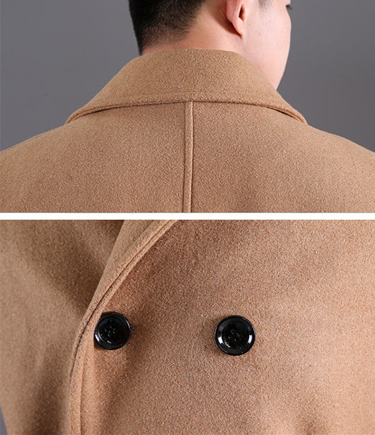 Abrigo Largo de Lana para Hombre - Diseño Cruzado Elegante Otoño Invierno - Image 12