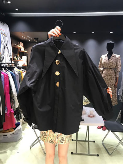 Camisa Suelta de Lino para Mujer con Cuello Solapa - Image 9