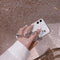 Cadena de Mariposa Metálica Compatible con Apple - Funda Transparente con Colgante