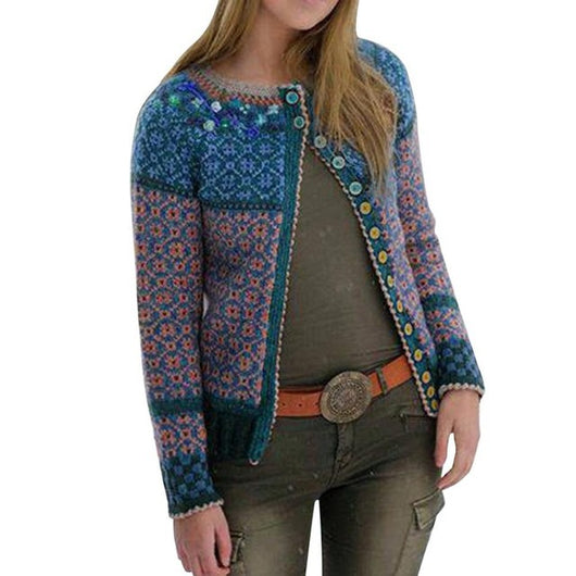 Abrigo Suéter Largo Tejido para Mujer - Abrigo de Invierno - Image 11