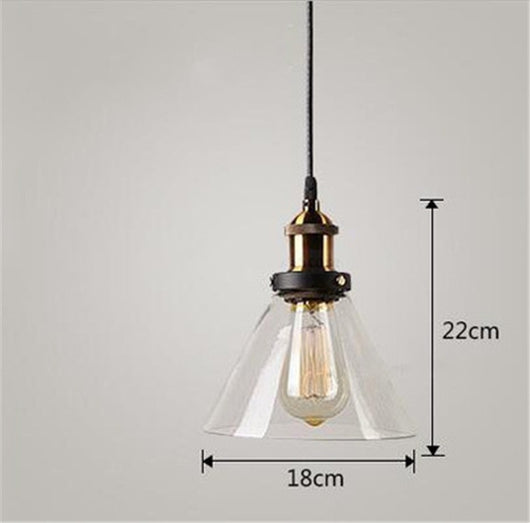 Lámpara Colgante Industrial Nórdica de Vidrio para Dormitorio - Image 22