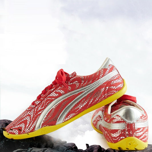 Zapatos de Tai Chi y Kung Fu para Niños - Diseño Floral Dazzle en Cuero