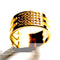 Golden Thimble Finger Needle Hoop Ring Help For Ribbon Dorado
