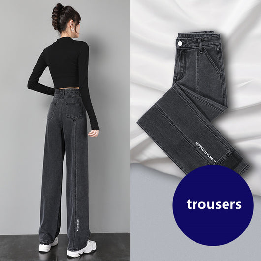 Pantalones Anchos Sueltos de Corte Recto para Mujer - Image 7