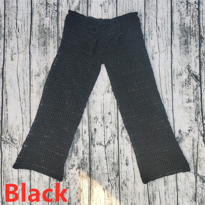 Conjunto de Bikini Tejido a Mano con Pantalón y Suéter Playero - Image 9