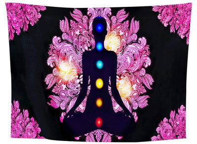 Tapiz Mandala de Chakras para Meditación