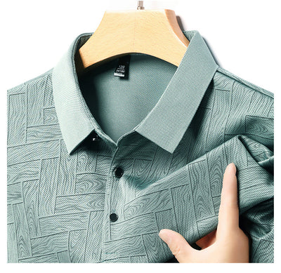Camiseta Fresca de Seda de Hielo con Estampado Moderno para Hombre - Image 17