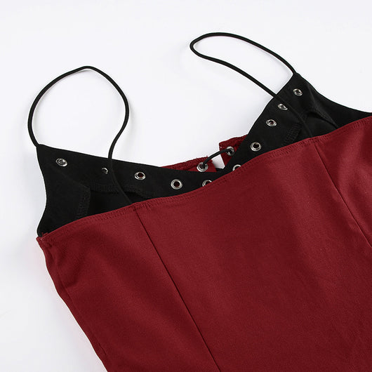 Camiseta Ajustada Bicolor con Encaje y Control de Cintura - Image 14