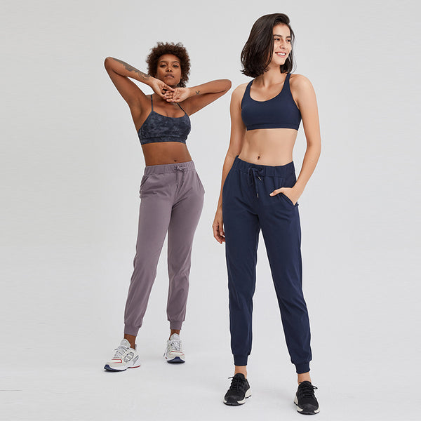 Leggings Deportivos Cintura Elástica Pierna Recta - Pantalón Capri Casual