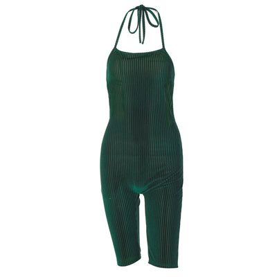 Jumpsuit Deportivo Mujer sin Mangas con Halter Anudado - Image 6