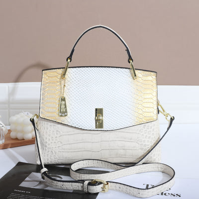 Bolso Crossbody Mujer Patrón Serpiente y Cocodrilo Multicolor - Image 9