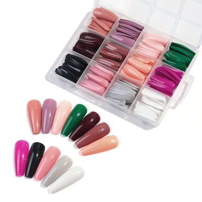 Set de 24 Uñas Postizas Cuadradas Efecto Hielo - Diseño Ballet - Image 9