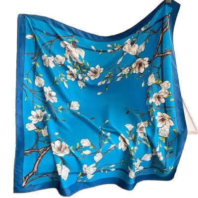 Pañuelo de Seda Estampado Exótico Multiusos - Image 6