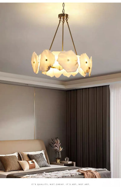 Lámpara de Araña Mármol Creativa para Sala y Dormitorio - Image 12