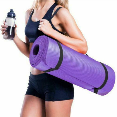 Tapete de Yoga Antideslizante Extra Ancho para Fitness y Recuperación