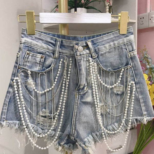 Shorts de Mezclilla Industrial para Mujer - Colección Verano
