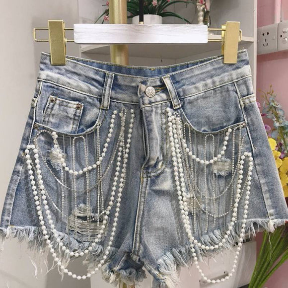 Shorts de Mezclilla Industrial para Mujer - Colección Verano