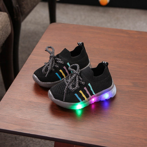 Zapatillas Luminosas LED Tejidas con Luces Intermitentes