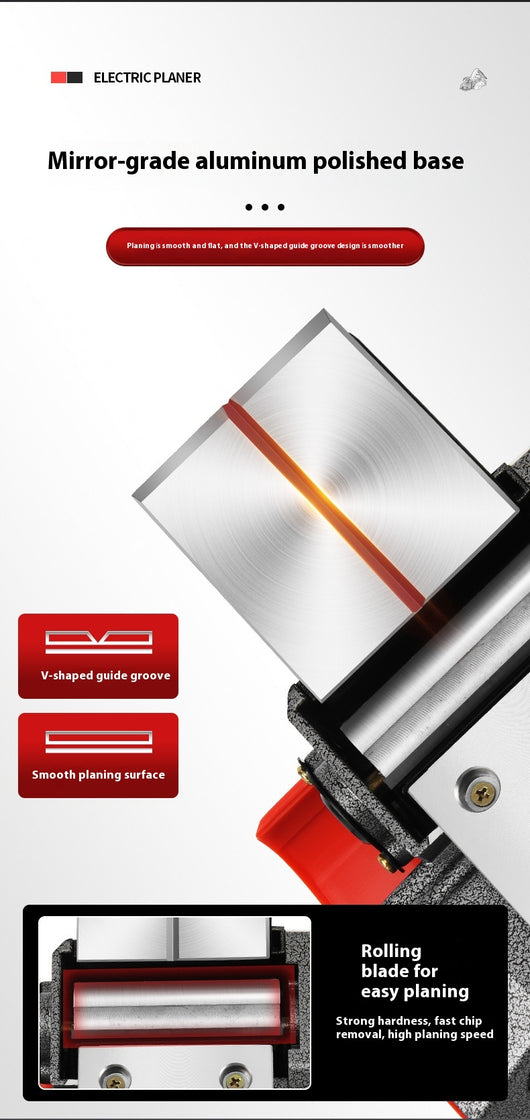 Cepillo Eléctrico Portátil para Madera y Superficies - Image 11