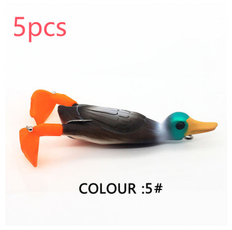 Señuelo Pato Flotante 9.5cm con Aletas Giratorias - Cebo Realista - Image 21