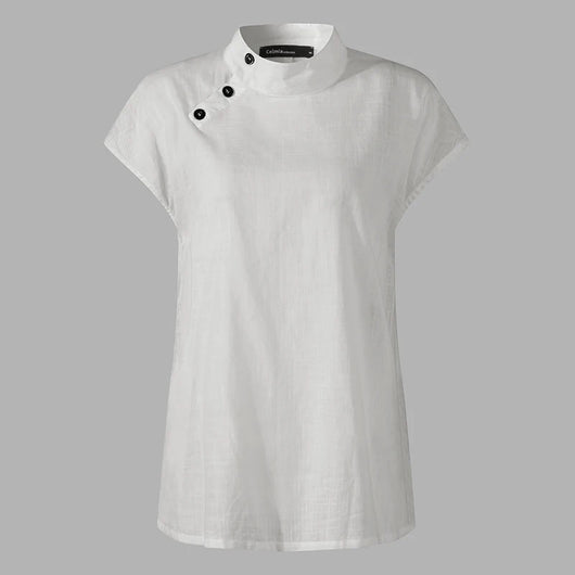 Camisa Suelta Casual de Manga Corta - Image 13
