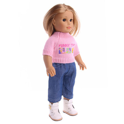 Conjunto de Suéter y Jeans para Muñeca American Girl de 18 Pulgadas - Image 15