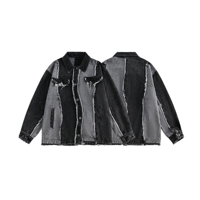 Chaqueta de Mezclilla para Hombre con Detalles de Costura en Orillas - Image 5