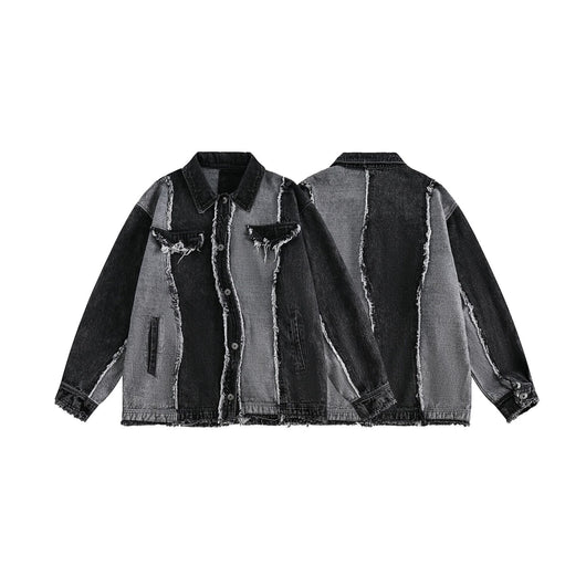 Chaqueta de Mezclilla para Hombre con Detalles de Costura en Orillas - Image 5