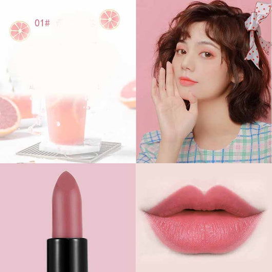 Labial Mate Terciopelo Rojo Caramelo - Image 16