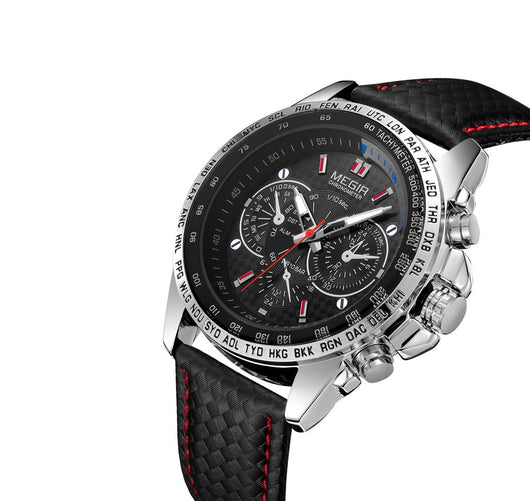 Reloj Deportivo para Hombre con Diseño Luminoso de Tres Ojos - Image 8
