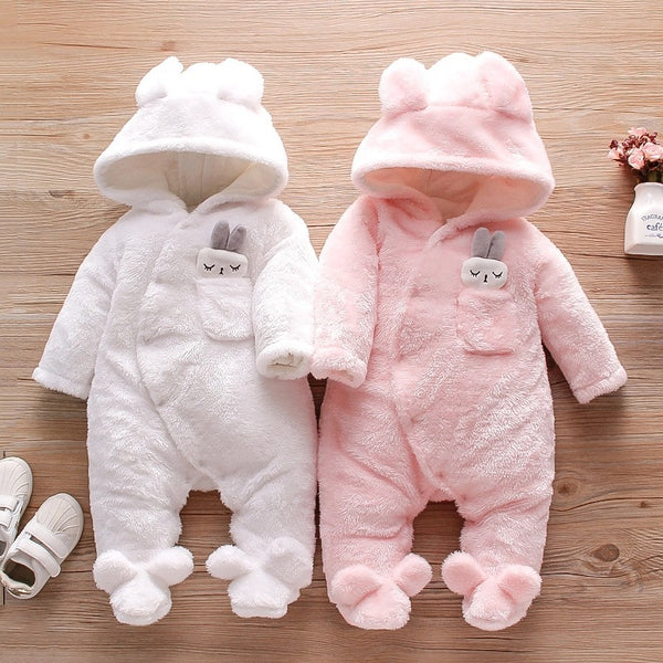 Pijama Enterizo de Bebé en Algodón Grueso y Terciopelo