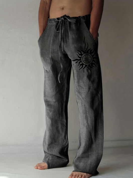 Pantalones Holgados de Pierna Ancha para Hombre - Comodidad Diaria - Image 9