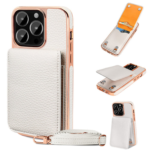 Funda para iPhone 14 con Cordón y Patrón Lichi