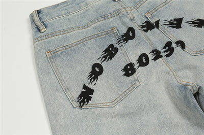 Jeans Hombre Lavado Claro Corte Recto Oversize - Image 7