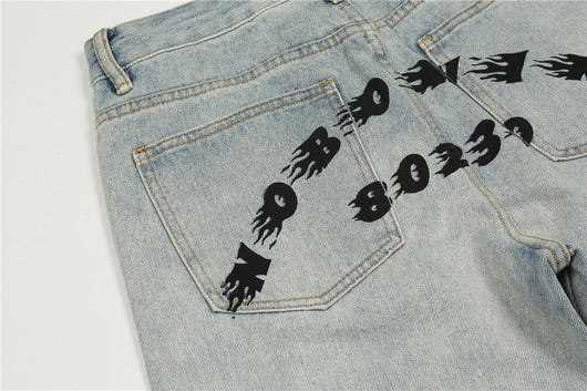 Jeans Hombre Lavado Claro Corte Recto Oversize - Image 7