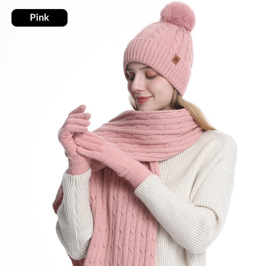 Set de Protección Invernal para Equitación: Gorro, Bufanda y Guantes Tejidos - Image 12